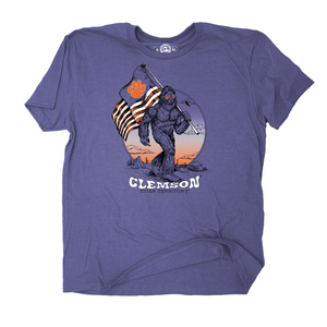 Clemson The Duck Company Bigfoot Trek Tee  - PURPLE