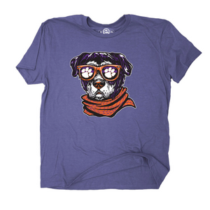 Clemson The Duck Company Hound Tee - PURPLE