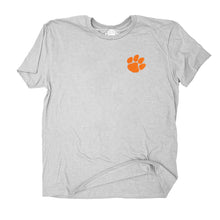 Clemson The Duck Company Skater Skull Tee - MD GREY