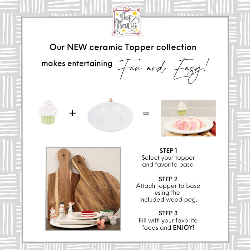 Clemson Tiger Charcuterie Board Topper