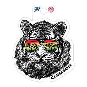 Clemson Tiger Nice Shades Sticker