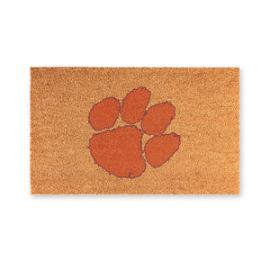 Clemson Tiger Paw Coir Door Mat