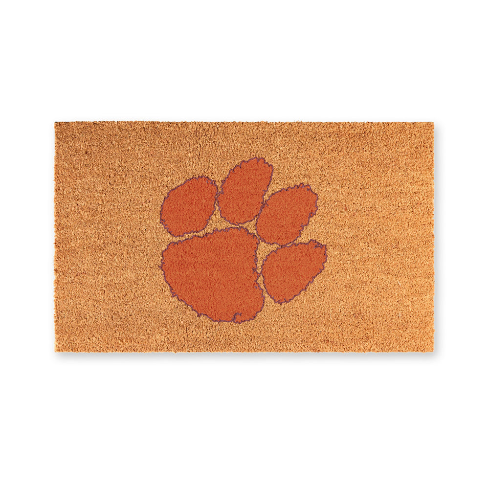 Clemson Tiger Paw Coir Mat