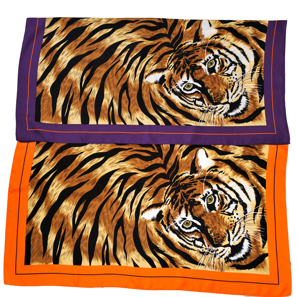 Clemson Tiger Silk Scarf