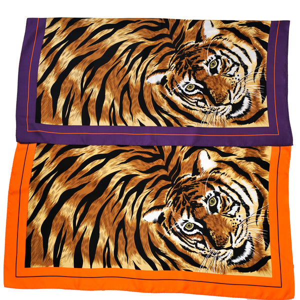 Clemson Tiger Silk Scarf