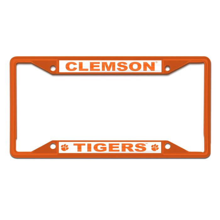 Clemson Tigers License Plate Frame  - ORANGE