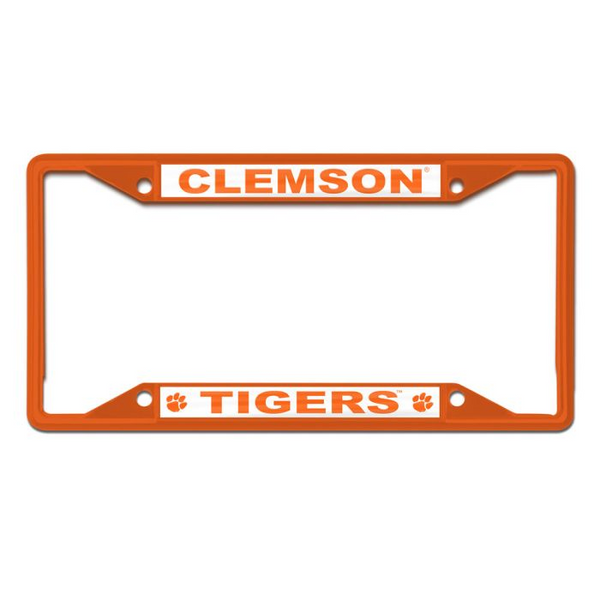 Clemson Tigers License Plate Frame  - ORANGE