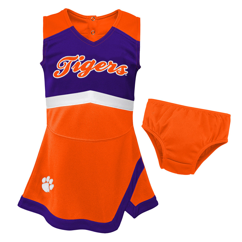 Clemson Toddler Cheer Captain Dress Set 