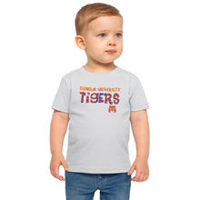Clemson Toddler Funky Tiger Stripe Tee - LT GREY