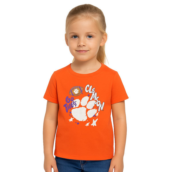 Clemson Toddler Go Tigers Tee - ORANGE