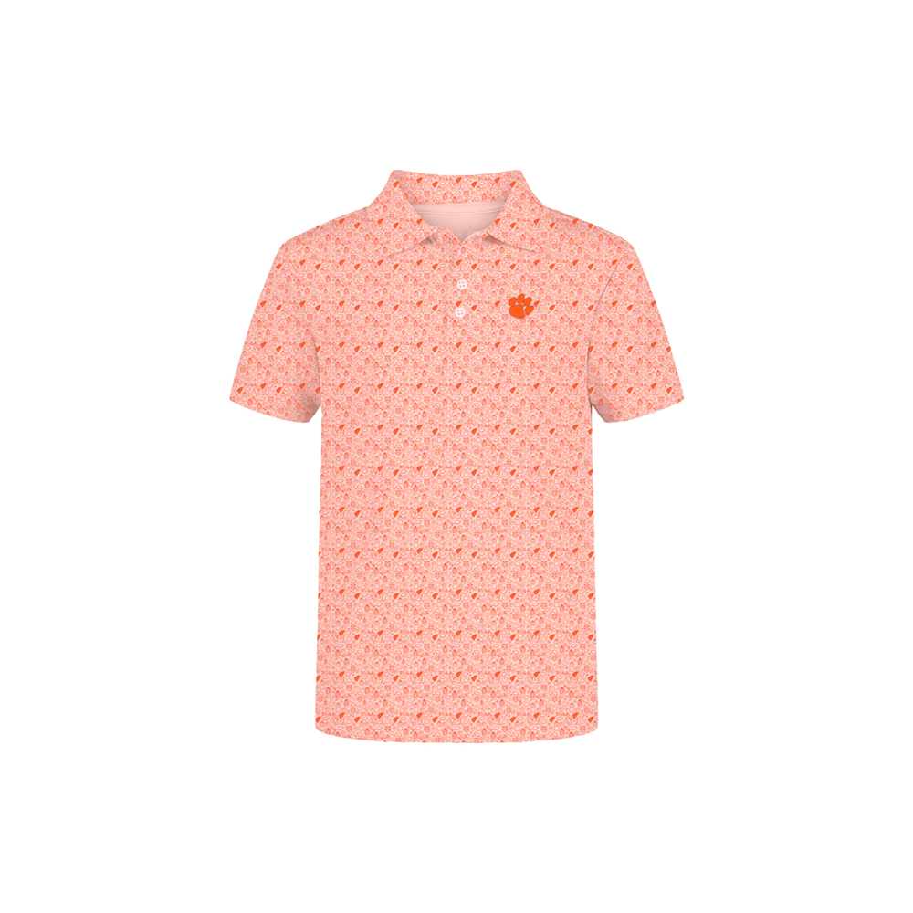 Clemson Toddler James Gameday Polo - ORANGE
