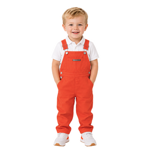 Clemson Toddler Orange Bib Overalls - ORANGE