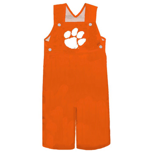 Clemson Toddler Team Solid Overalls  - ORANGE
