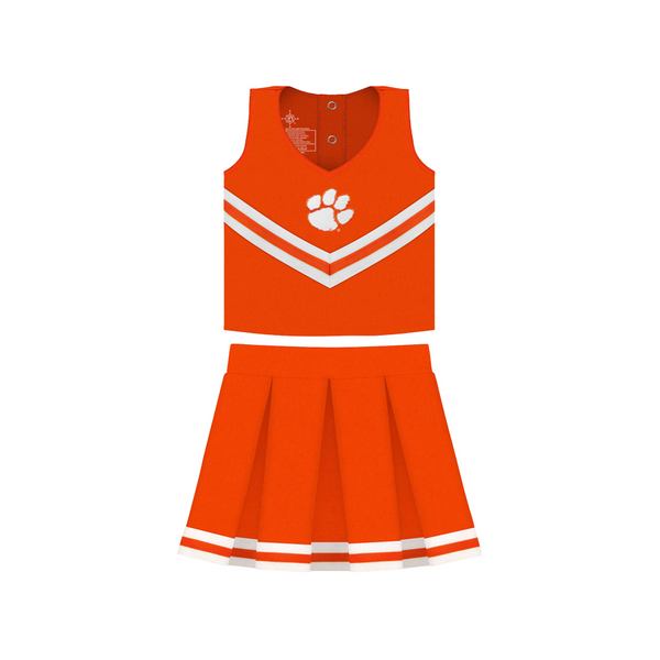 Clemson Toddler Three-Piece Cheerleader Set - ORANGE
