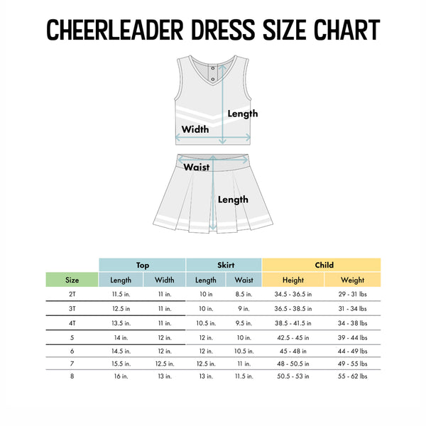 Clemson Toddler Three-Piece Cheerleader Set - ORANGE