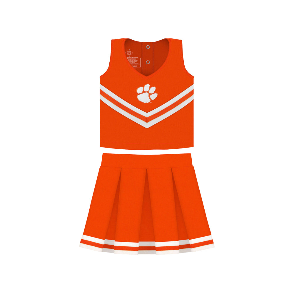 Clemson Toddler Three-Piece Cheerleader Set