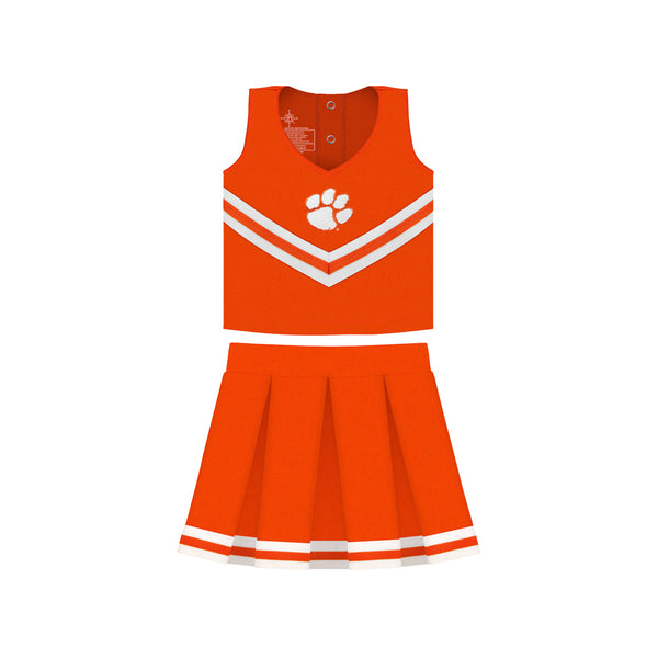Clemson Toddler Three-Piece Cheerleader Set
