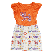 Clemson Toddler Vault Princess Dress - ORANGE