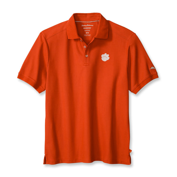 Clemson Tommy Bahama Emfielder Core Polo - ORANGE