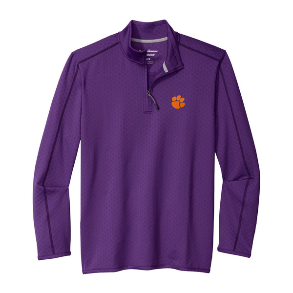 Clemson Tommy Bahama Island Energy Half-Zip - PURPLE