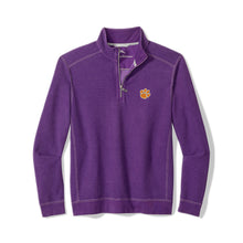 Clemson Tommy Bahama Montego Bay Half Zip - PURPLE