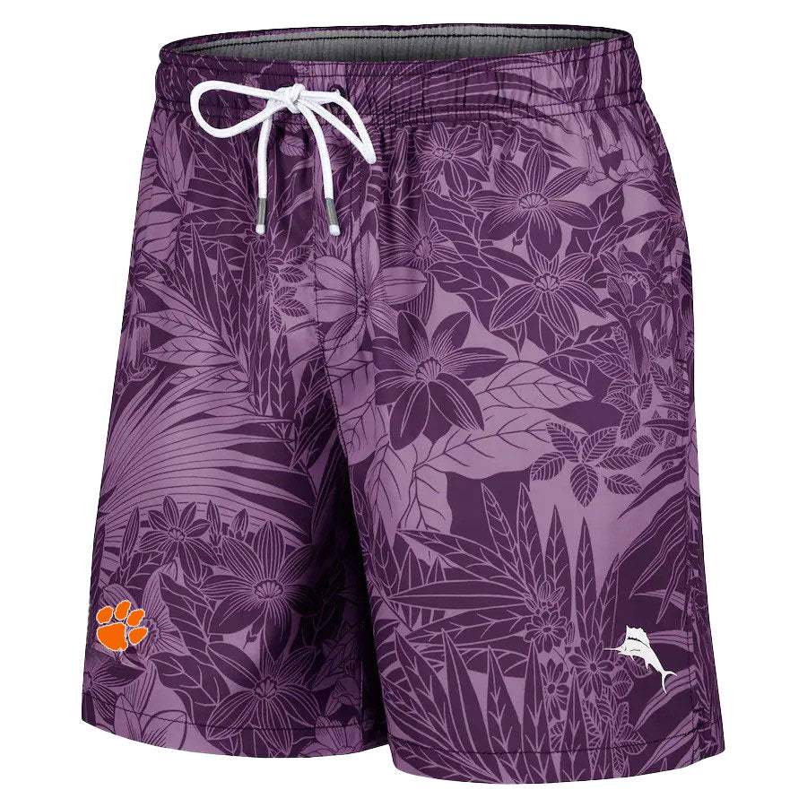 Clemson Tommy Bahama Naples Santiago Palms Shorts 