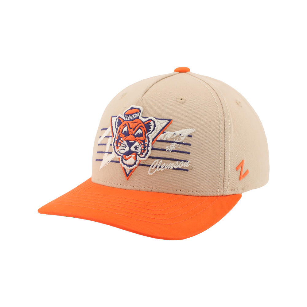 Clemson Top Notch Vault Tiger Face Cap - DK STN