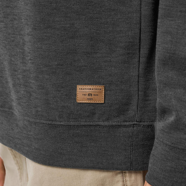 Clemson TravisMathew Cloud Sweater 1/4 Zip - DK GREY