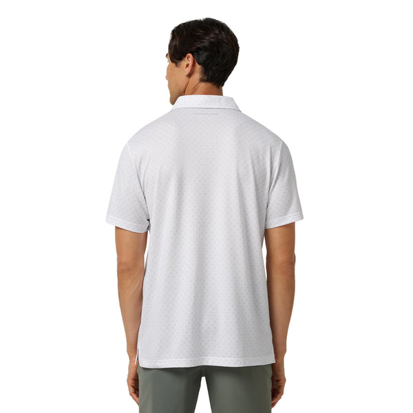 Clemson TravisMathew Final Drive Geo Polo - WHITE