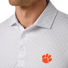 Clemson TravisMathew Final Drive Geo Polo - WHITE