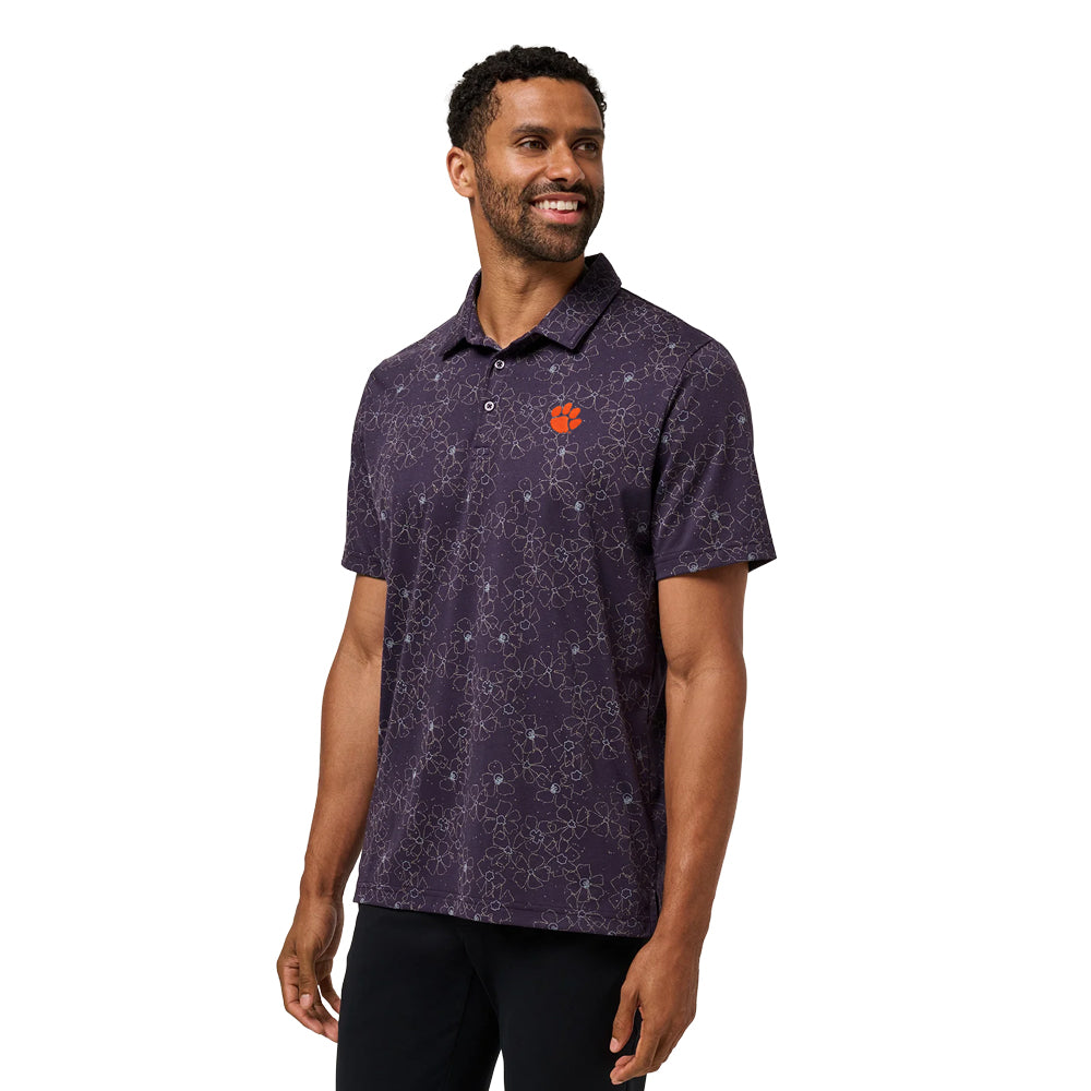 Clemson TravisMathew Just My Type Polo - PURPLE