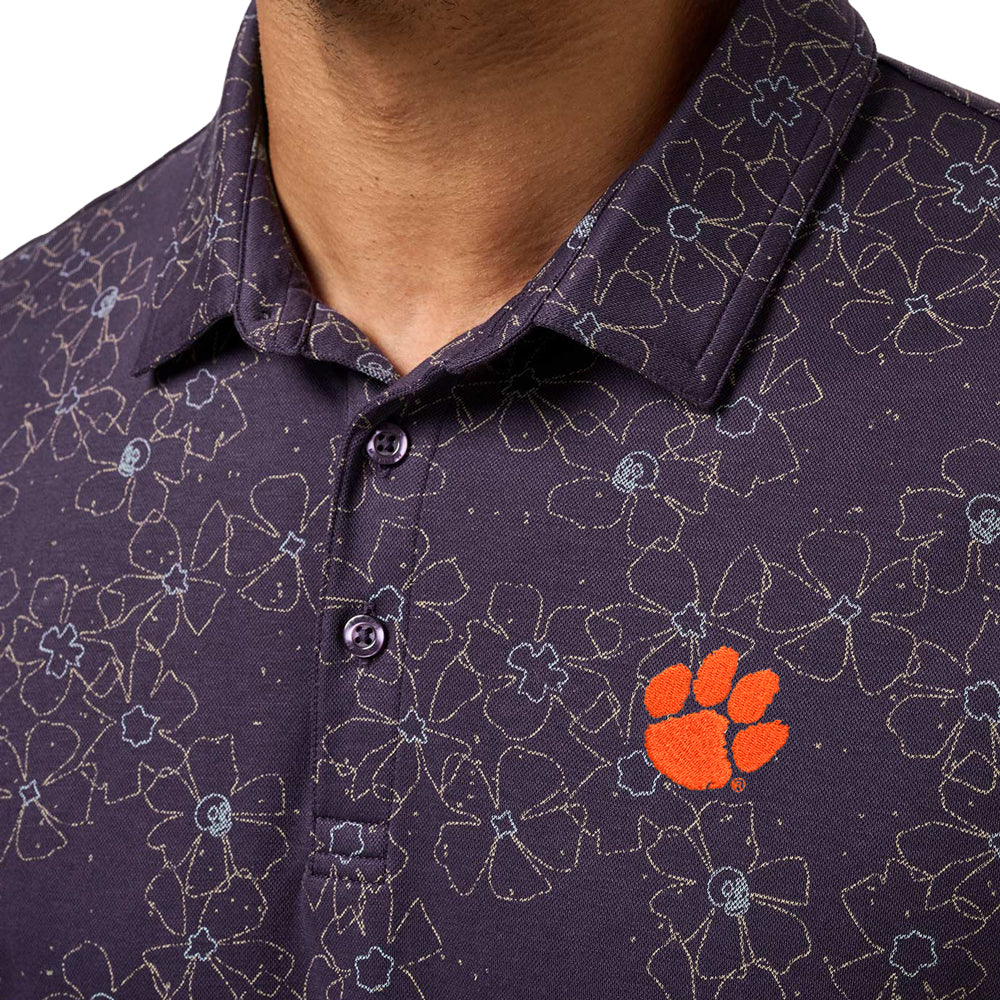 Clemson TravisMathew Just My Type Polo - PURPLE