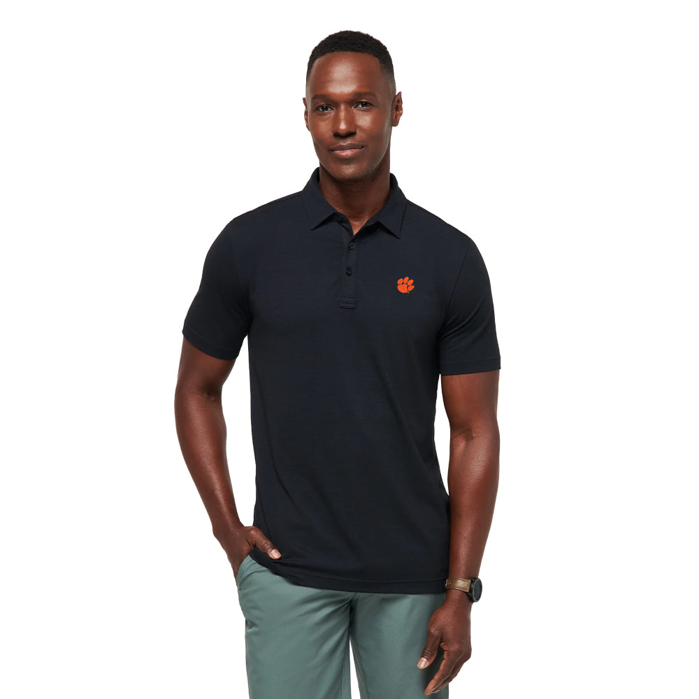 Clemson TravisMathew The Heater Polo - BLACK