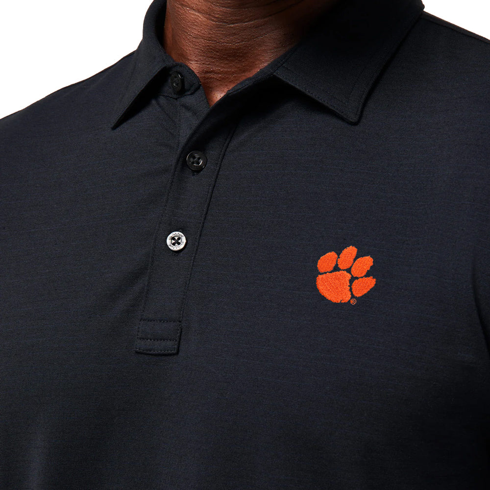 Clemson TravisMathew The Heater Polo - BLACK