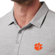 Clemson TravisMathew The Heater Polo - MD GREY