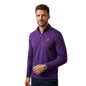 Clemson Turtleson Victory Quarter-Zip Performance Pullover - PURPLE