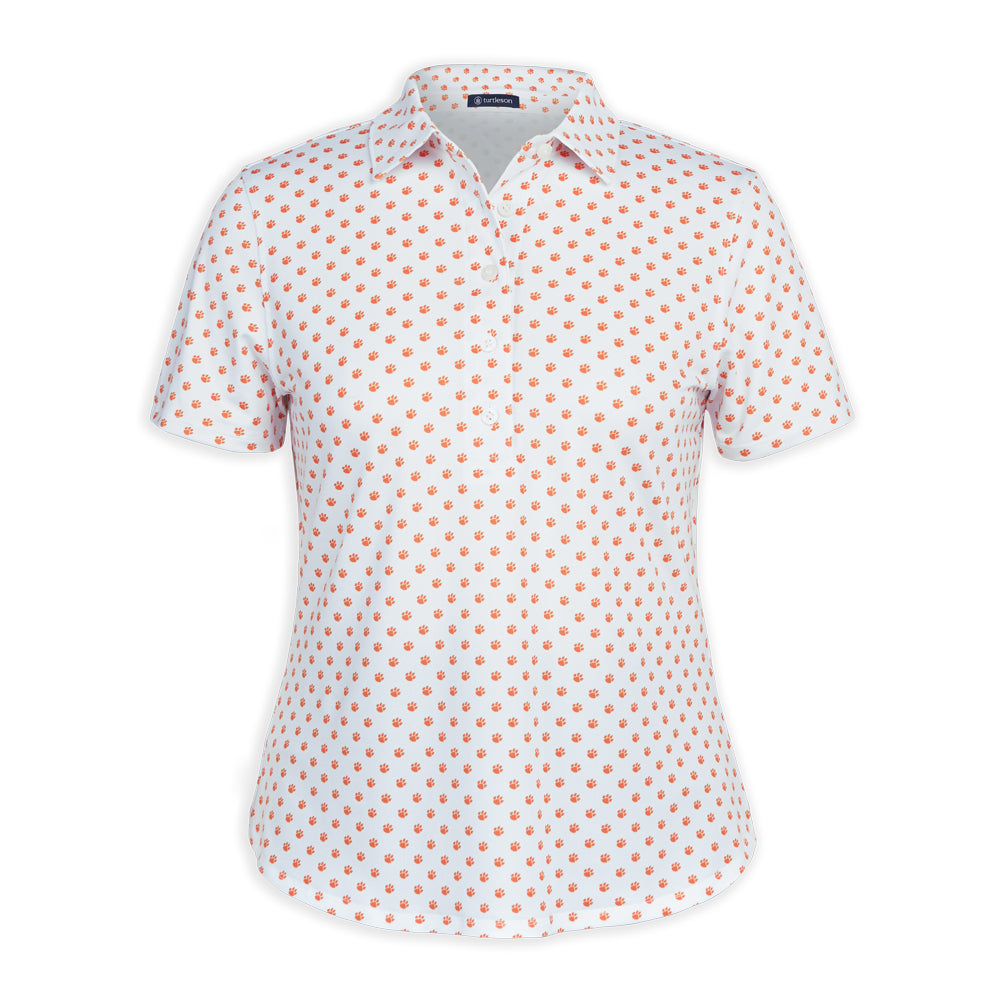 Clemson Turtleson Women’s Legacy Paw Polo