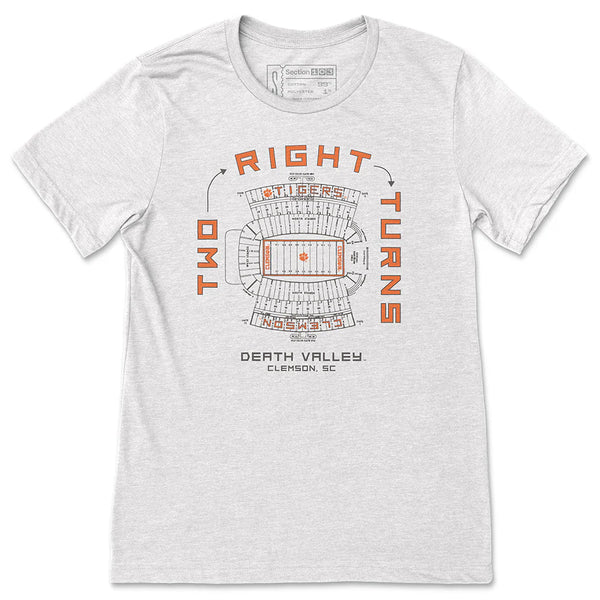Clemson Two Right Turns Tee