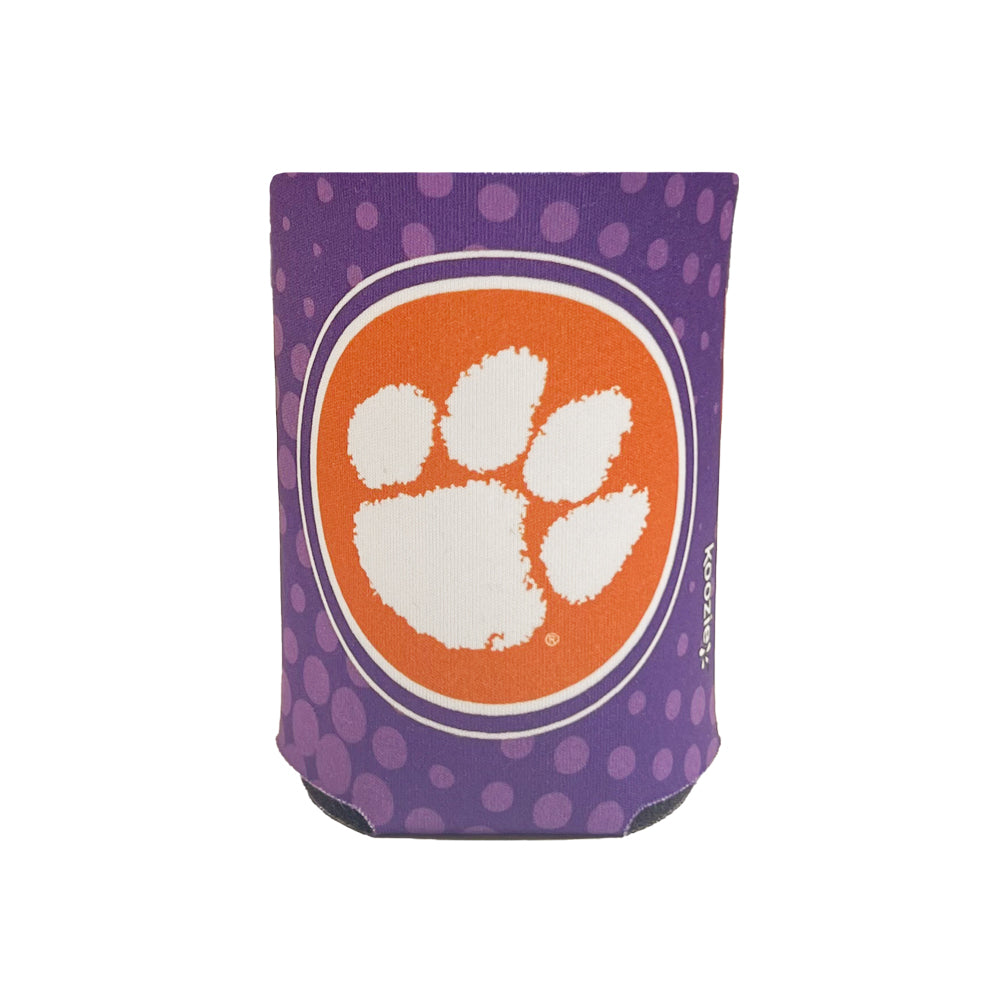 Clemson Two-Tone Paw Koozie