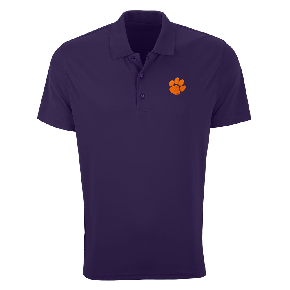 Clemson Vantage Omega Mesh Tech Polo - PURPLE