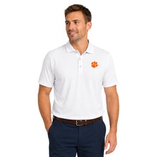 Clemson Vantage Omega Mesh Tech Polo - WHITE