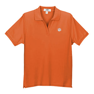 Clemson Vantage Women’s Baby Pique Polo - ORANGE
