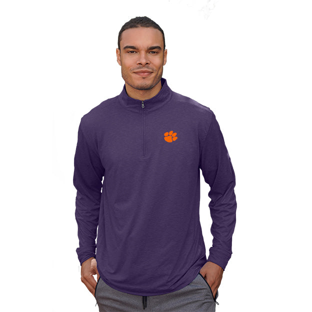 Clemson Vantage Zen Sport Quarter-Zip Pullover - PURPLE