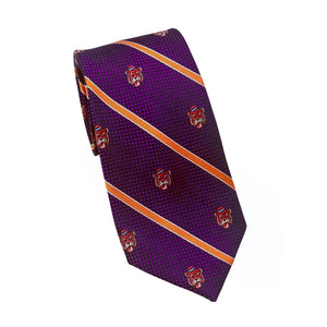 Clemson Vault Tiger Face Nailshead Tie
