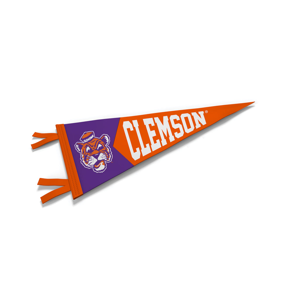 Clemson Vault Tiger Face Pennant