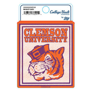 Clemson Vault Tiger Stamp Decal 