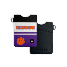 Clemson Thread Vertical Leather Wallet - WHITE