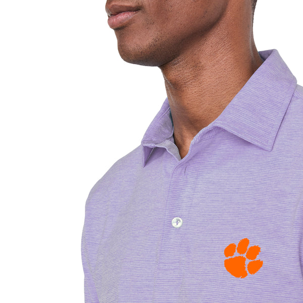 Clemson Vineyard Vines St. Jean Polo - LT PURPLE