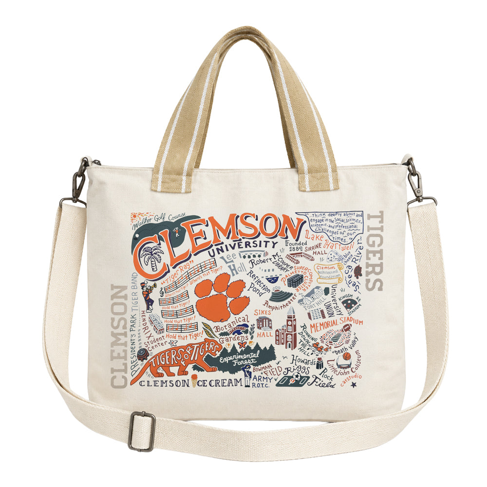 Clemson Vintage Canvas Tote