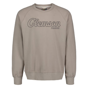 Clemson Vintage Fleece Crewneck - OATMEAL